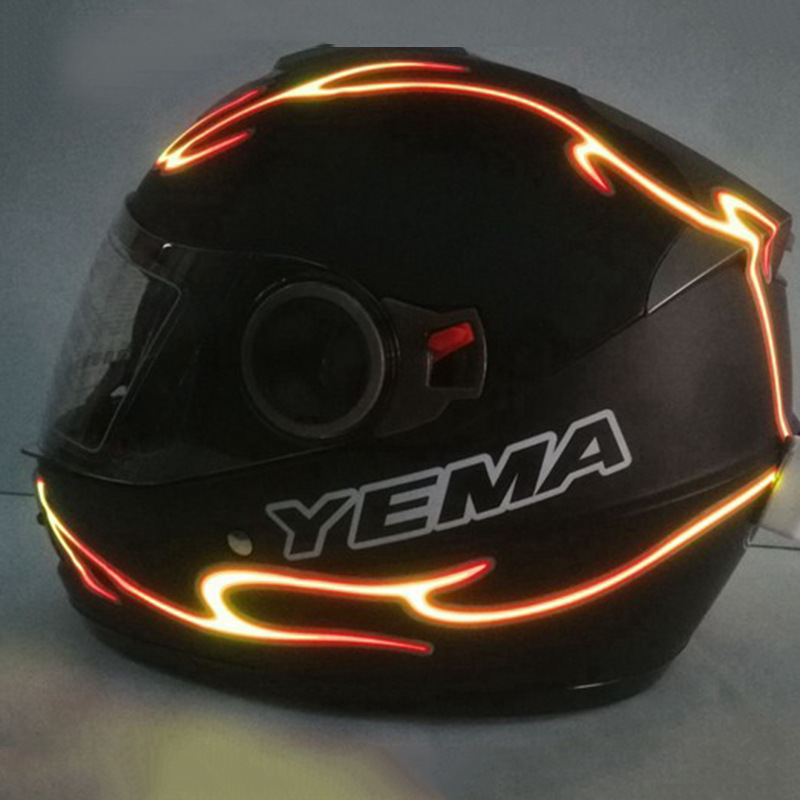 Picture of Motorcycle Helmet Cold Light Strip Helmet Decoration Adhesive Light Strip