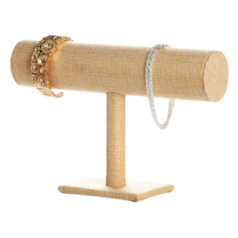 Single-layer flannelette bracelet rack jewelry display stand watch display stand bracelet head flower head hoop jewelry store countertop shelf