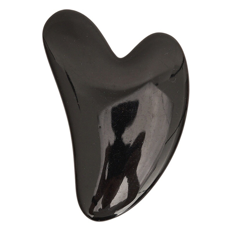 Picture of Manufacturer's Wholesale Resin Heart-Shaped Gua Sha Tools for Massaging the Back, Neck, Waist, and Full Body Meridians, Made of Natural Materials