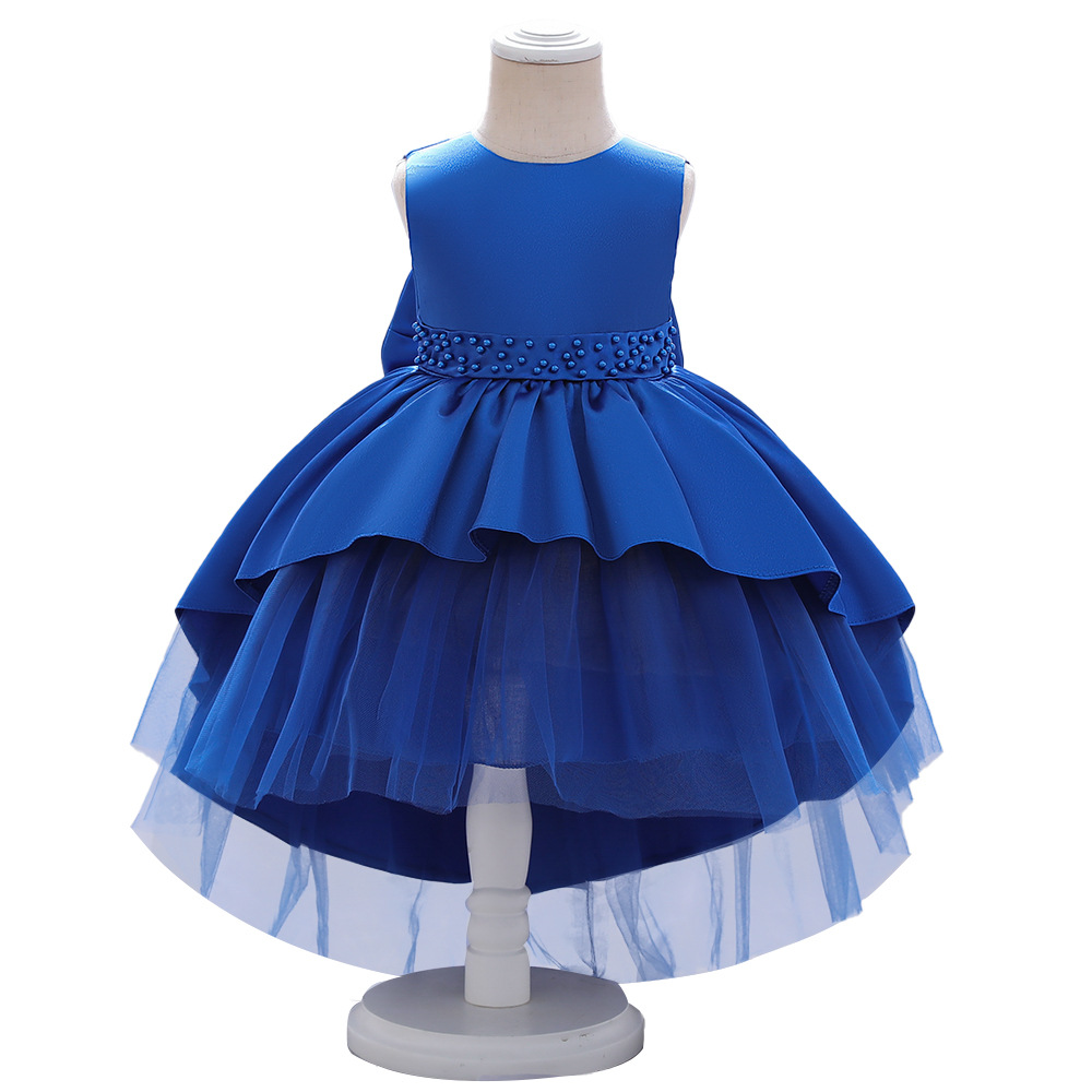 Picture of Cross-Border New Infant Flower Girl Birthday Children Princess Dress One-Year-Old Dress Tail Catwalk Dress One-Piece Drop Shipping