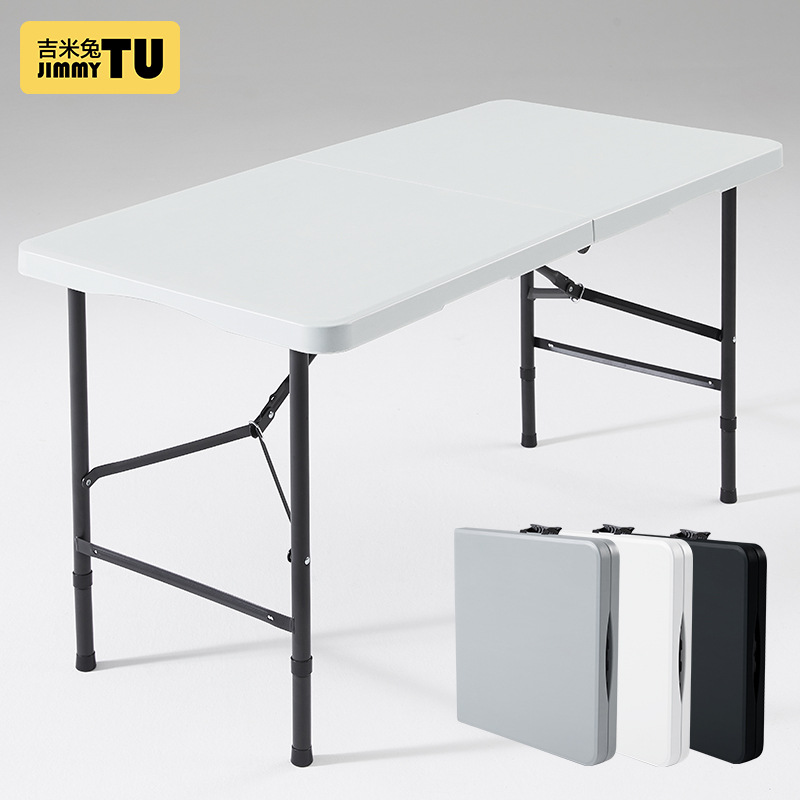 Picture of Jimmy Rabbit Folding Table Night Market 1.2m Stall Selling Table Outdoor Camping Long Table Home Desk Dining Table Portable