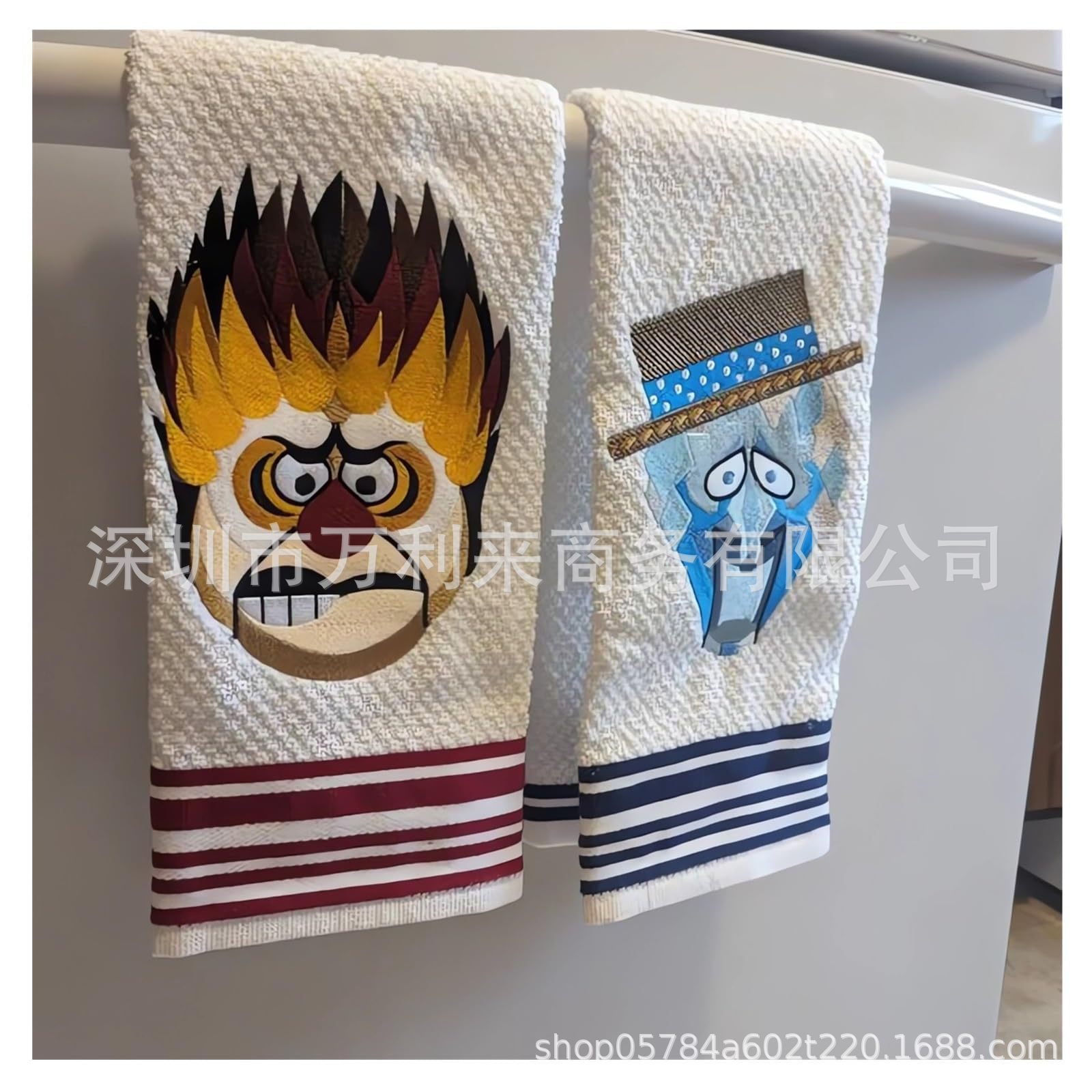 Cross-border Explosions in stock Heat Miser Snow Miser Christmas Towel Towel Cartoon