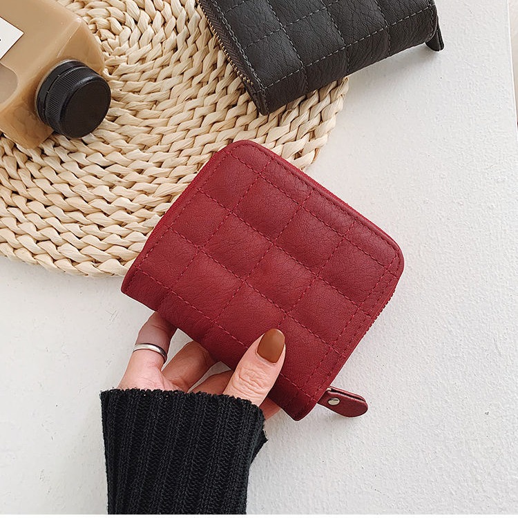 2024 Cross-border Mini Small Wallet Women's Bag Short Zipper Short Cute Coin Purse Student Embroidered Wallet for Women