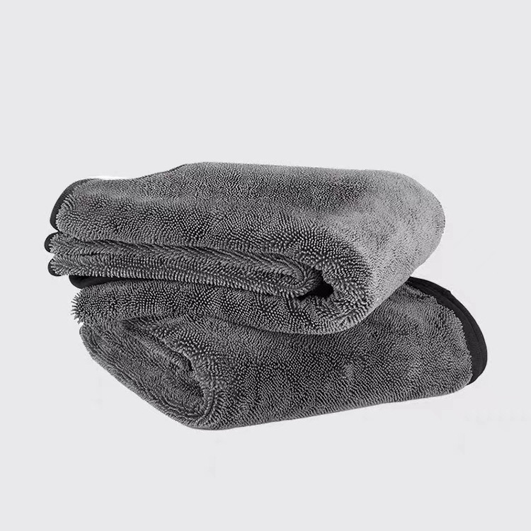 Coral fleece wholesale twisted cloth car wash towel spiral hair braid large thick absorbent not easy to shed hair