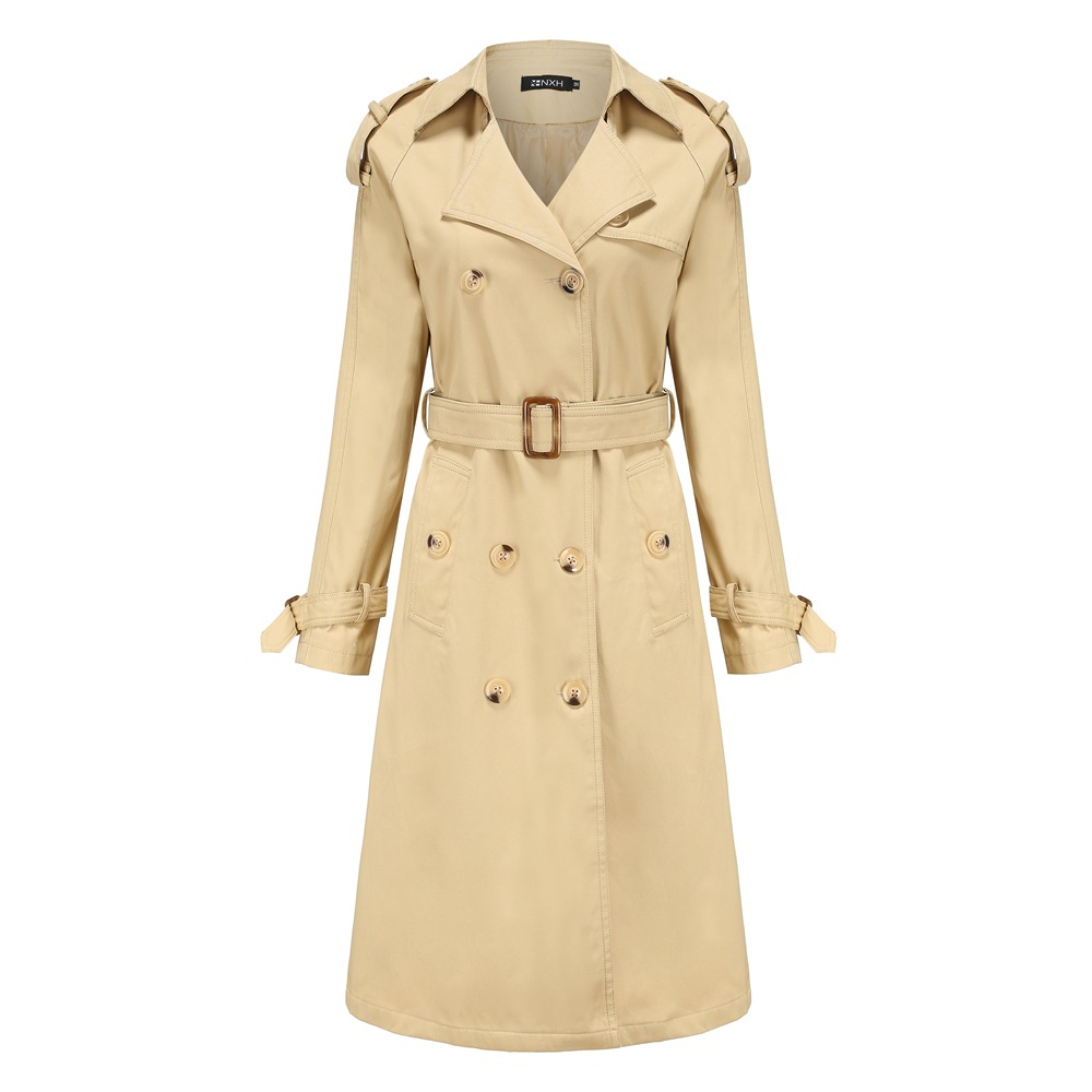 Picture of Windbreaker Coat Women's Mid-length Spring and Autumn Women's All-match Design Sense Tight Waist Slimming Suit Long Jacket High Sense