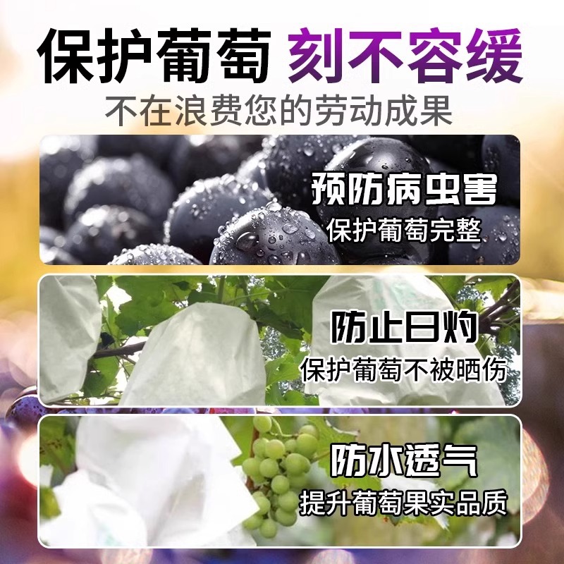 Picture of Disposable Non-woven Fruit Bag Grape Pear Fruit Protection Bag Insect-proof Bird-proof Rain-proof Fruit Bag