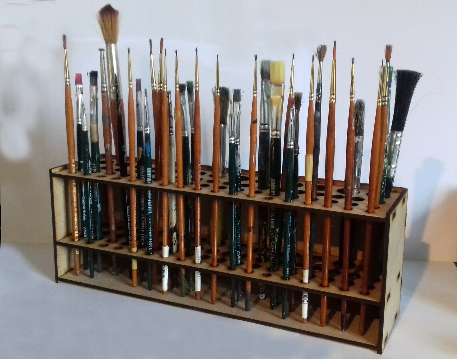 Brush Holder Wall-mounted Painting Pen Holder Oil Painting 67 Painting Pen Holder Removable Wooden Independent Simple Bracket