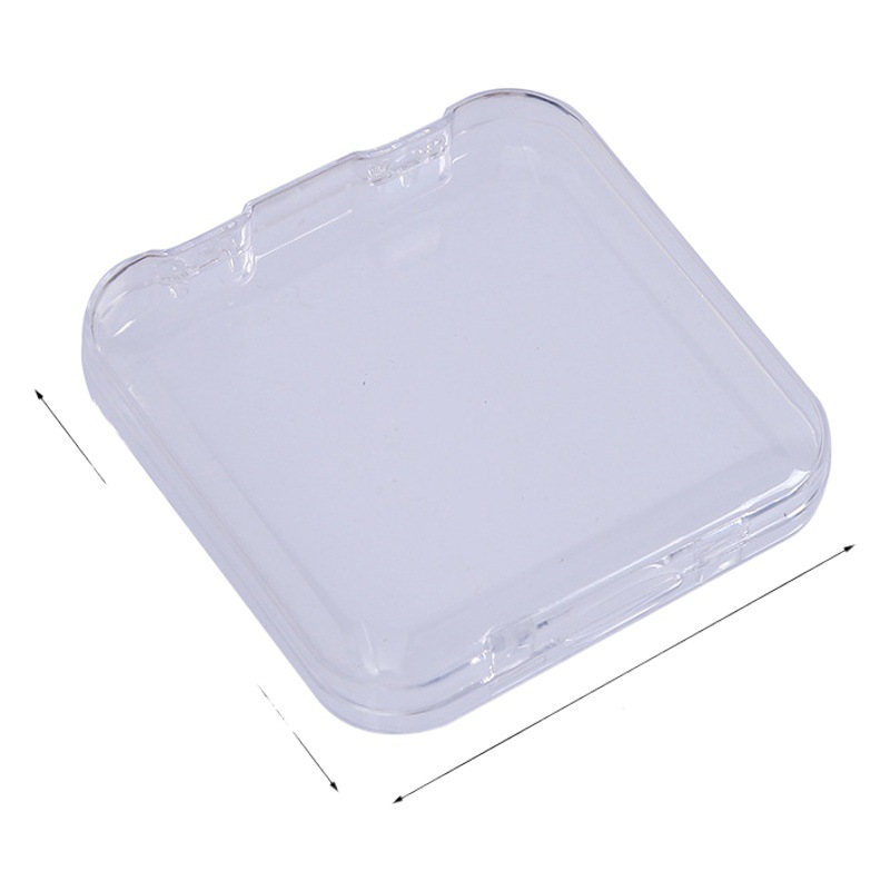 Transparent Manicure Anti-Fall Jewelry Box Niche Portable Arc Thickeneded Nail Chip Storage Box Packaging Display Box