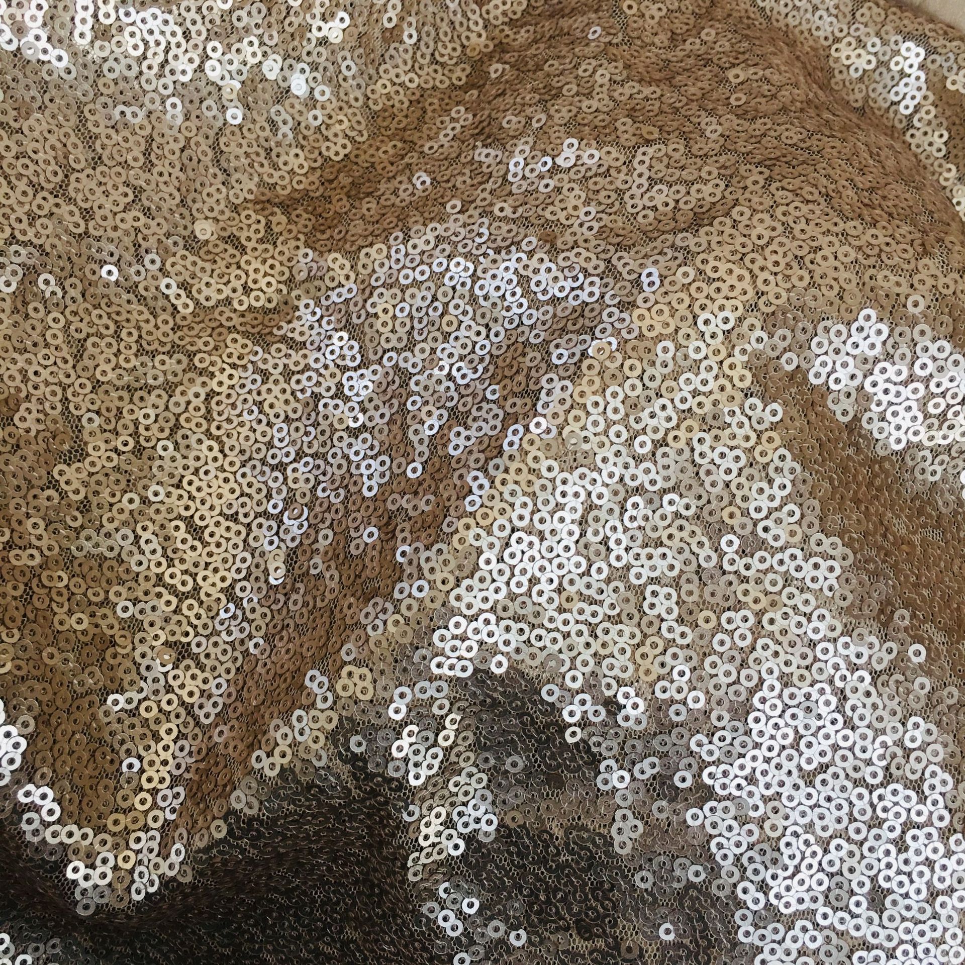 Picture of Spot wholesale 3mm sequin cloth scrambled sequin fabric wedding costume sequin fabric beaded fabric