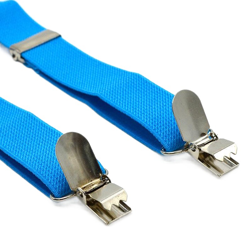 Boys and Girls Universal Solid Color 3 Clip Y-Shaped Strap Bow Tie Set Children's Suspender + Bow Tie Baby Two-Piece Set