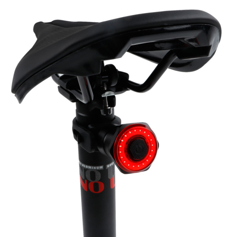 Cross-Border New Smart Sensor Brake Tail Light Mountain Bike Light USB Charging Road Bike Bicycle Night Riding
