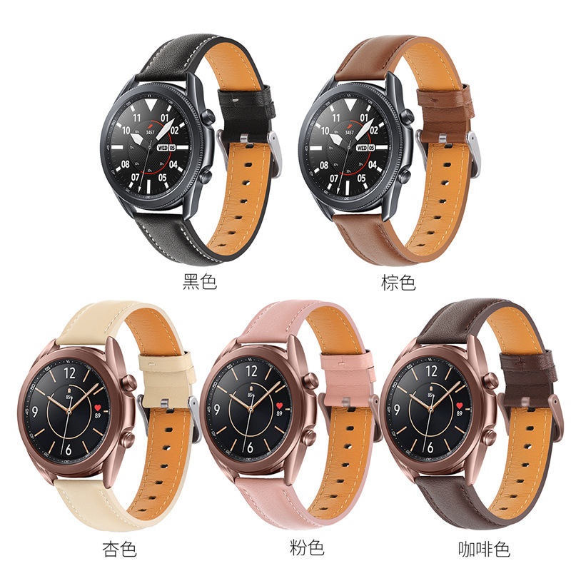 Picture of For Samsung GalaxyWatch 3 Huami GTRS Huawei GT2e Watch 20/22mm Original Leather Strap