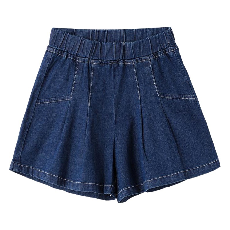 New Summer Girls' Denim Shorts, Fashionable Outer Wear, Korean Style Girls' Pants and Skirts for Middle-Aged and Older Children, One-Piece Drop Shipping
