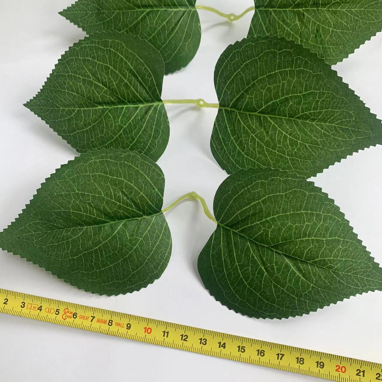 Picture of Simulation Hydrangea Leaf DIY Handmade Silk Screen Flower Flower Flower Accessories Sunflower Leaf Silk Screen Hydrangea Leaf