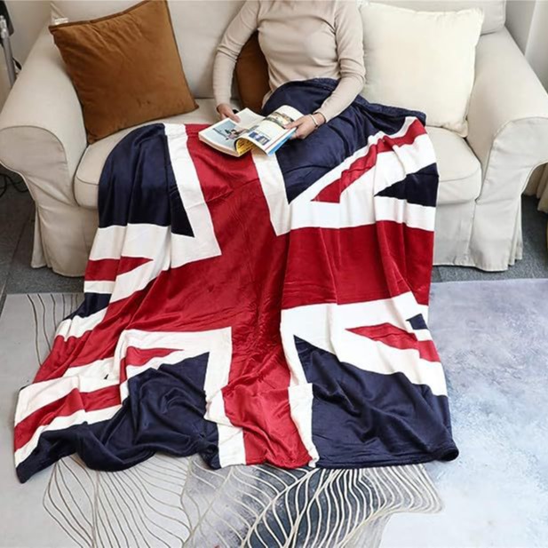 Wow Custom Flannel Blanket National Flag Pattern Hot Selling Custom Blanket Nap Thickeneded Blanket