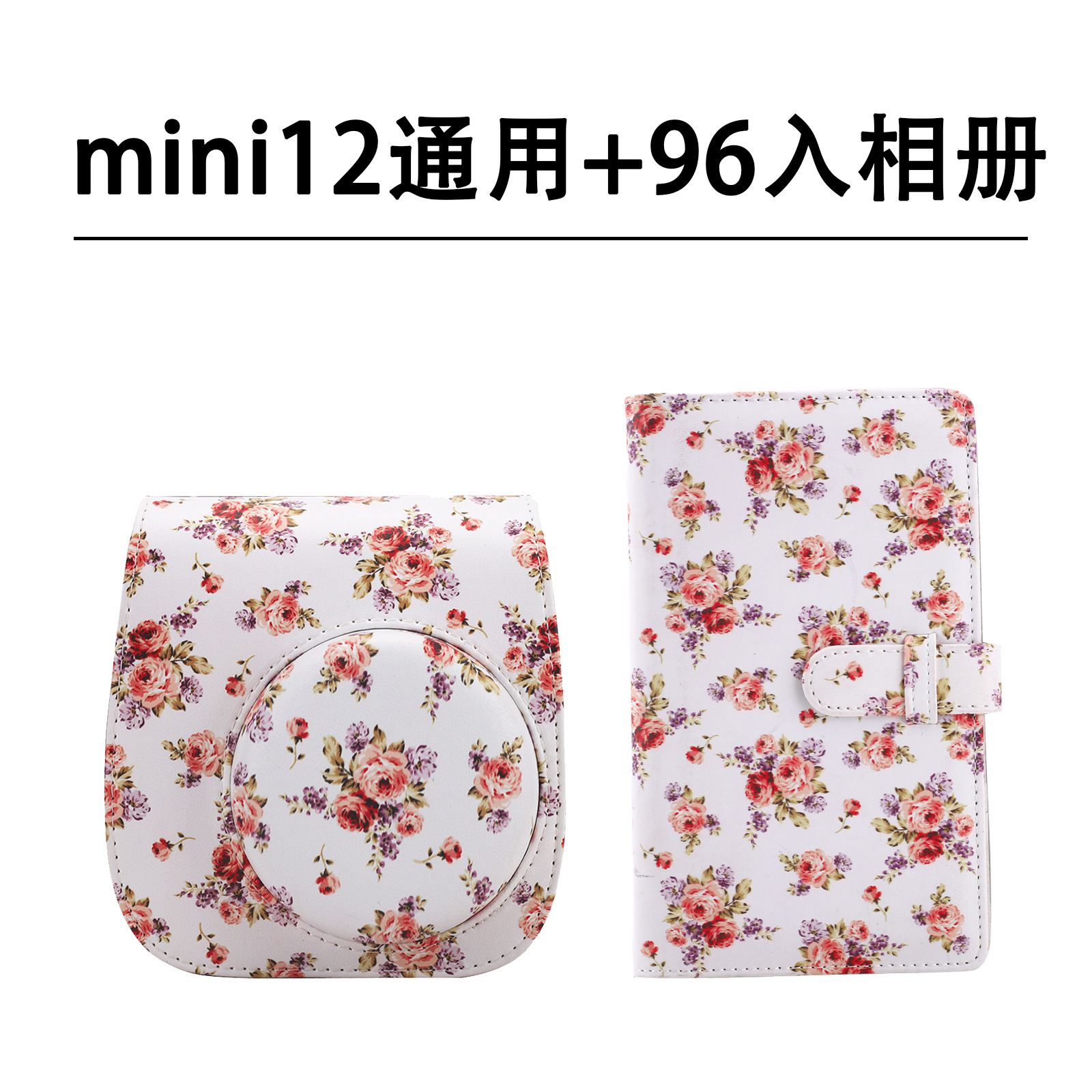 Picture of Fuji clapper mini8/9/11/12 3 inch photo album camera bag suit cartoon cute canvas messenger bag