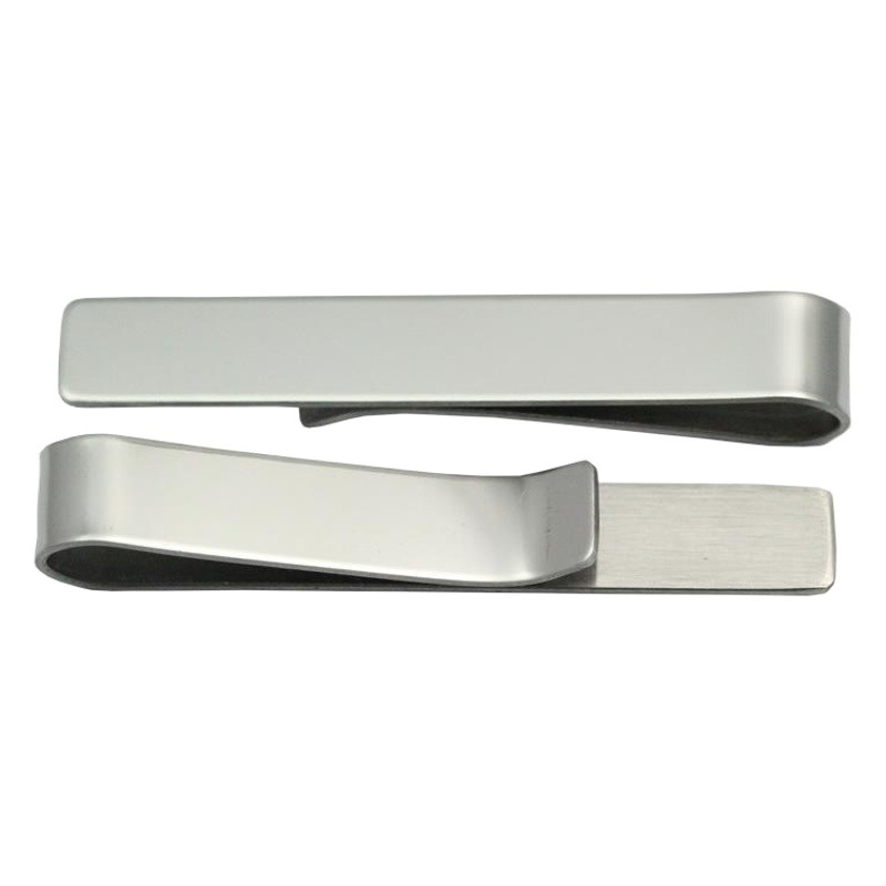 Picture of YB bean spot 50x 8mm Amazon explosions simple laser LOGO personality lettering tie clip