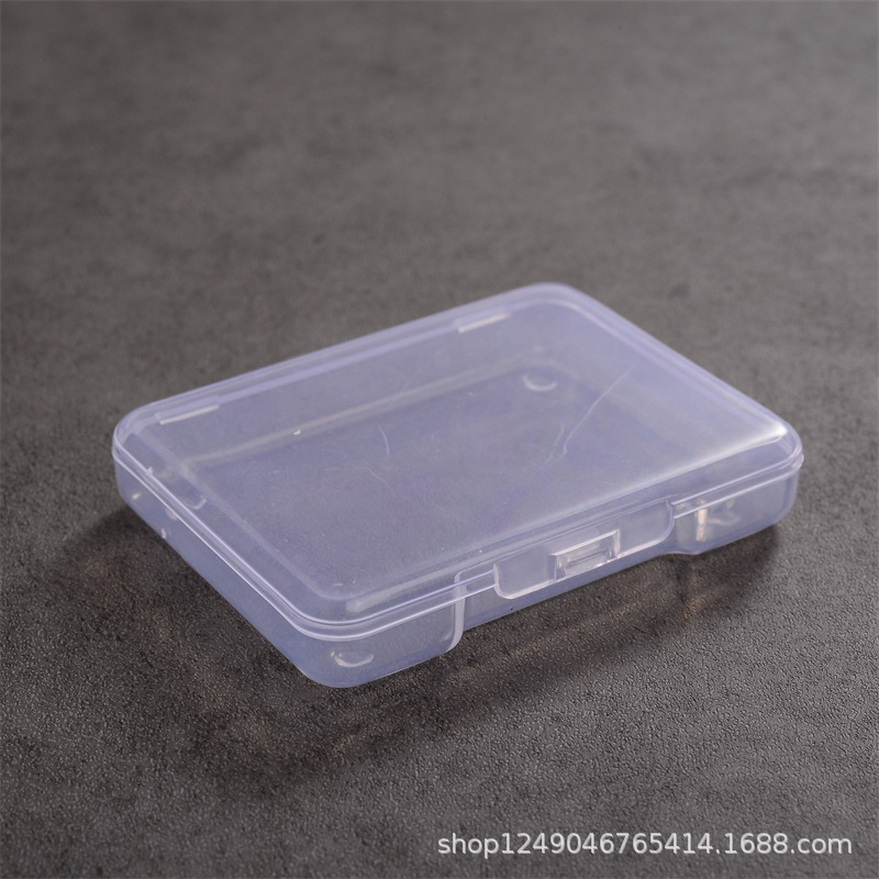 Small Rectangular Pp Transparent Plastic Box for Small Items, Nail Art, Fishing Gear Storage Box with Lid, Hardware and Jewelry Display Box