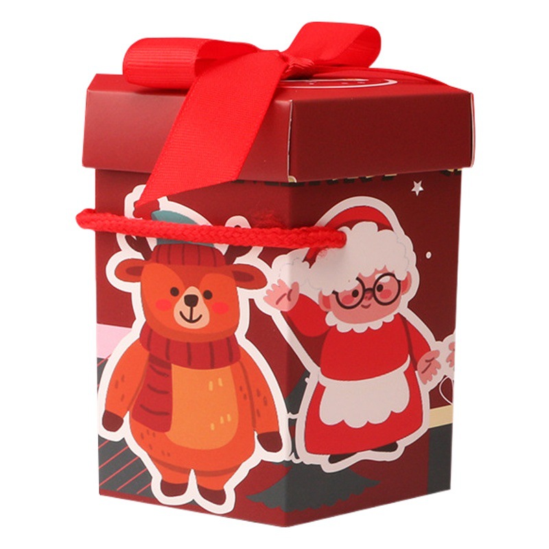 New Year and Christmas Apple Box Christmas Eve Apple Ping an Fruit Packaging Gift Box Paper Packaging Box Portable Gift Box
