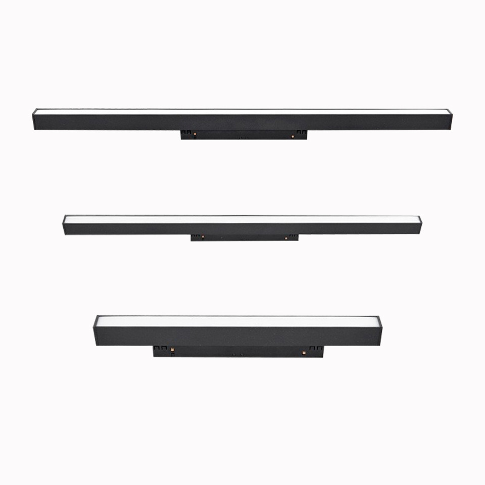 Picture of LED Main Lamp Intelligent Home Embedded Dark-mounted Light-mounted Living Room Lighting Embedded Black 48V Magnetic Track Lamp