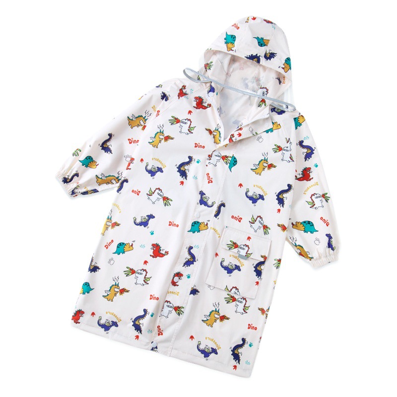 Children's Raincoats Wholesale Boys and Girls Baby Kindergarten Primary School Students Kidsren Cartoon Rain Ponchos Rain Gear Cartoon Printing