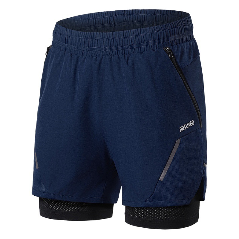 Ai-Su Ouxia Outdoor Sports Running Fitness Shorts Men's Breathable Anti-running Anti-abrasion Quick-drying Sweat-absorbing Cross-border B210
