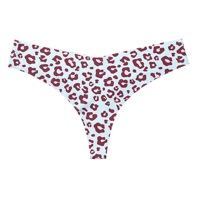 European and American cross-border pure cotton plus size women's thong seamless quick-drying one-piece special animal pattern women's underwear