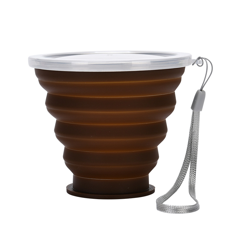 Picture of Silicone Foldable Cup, Large Diameter 320ml, Round Portable Cup, Factory Direct Sales Silicone Foldable Cup