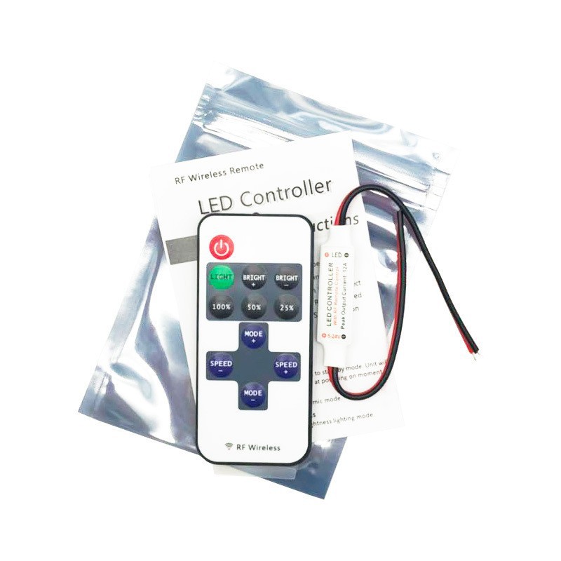 Picture of Led lighting painting lights with radio frequency 5-24V RF11 key monochrome controller sound decoration wireless radio frequency dimmer