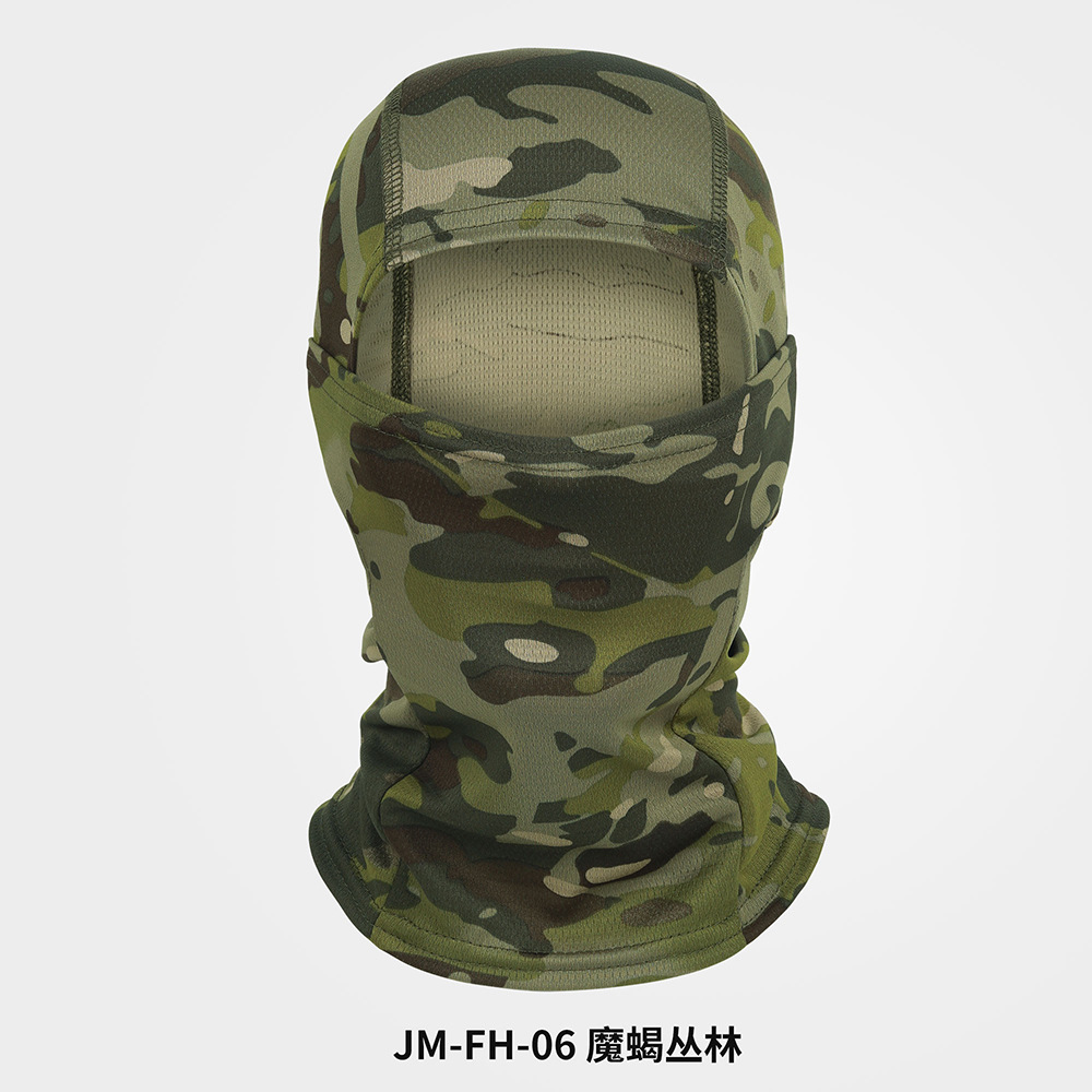 Picture of Outdoor Sports Dust-proof Sunscreen Riding Headgear Motorcycle Helmet Mask Summer Camouflage Balaclava Hat