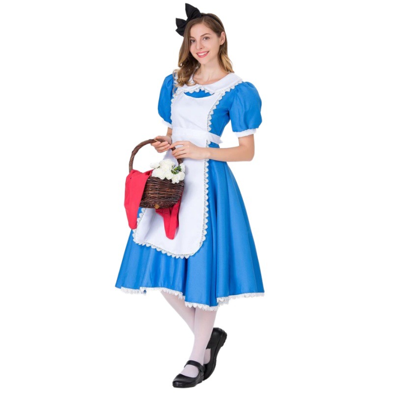 Picture of Foreign Trade European and American Women's Dress Halloween Cos Costume Alice Maid Costume Stage Performance Costume Women's Clothing