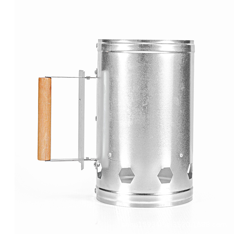 Picture of Ignition barrel charcoal ignition barrel charcoal ignition barrel barbecue stove stainless steel igniter outdoor barbecue stove ignition tube