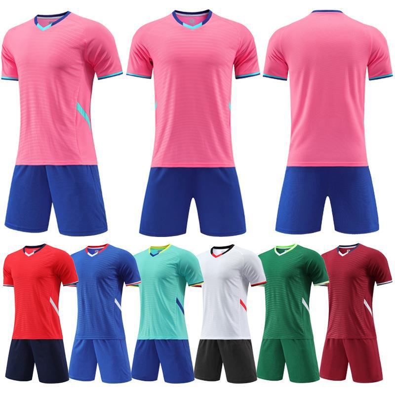 Football uniform suit men's printed primary school student football sports clothing children's training clothes short sleeve football uniform team uniform