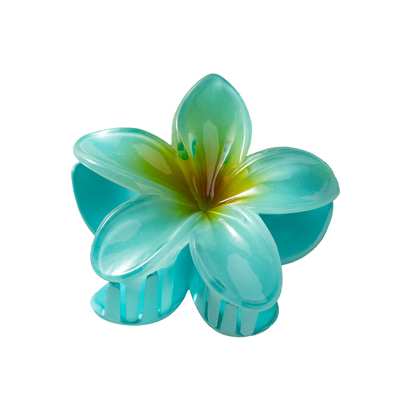 Picture of Cross-border egg flower clip large high-grade gradient Flower hairpin back head updo ponytail shark clip headdress