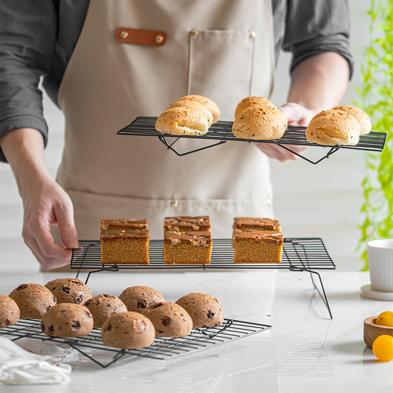 Picture of Cross-border three-layer cake cooling rack kitchen baking bread biscuits cold drying rack non-stick coating pastry cold net