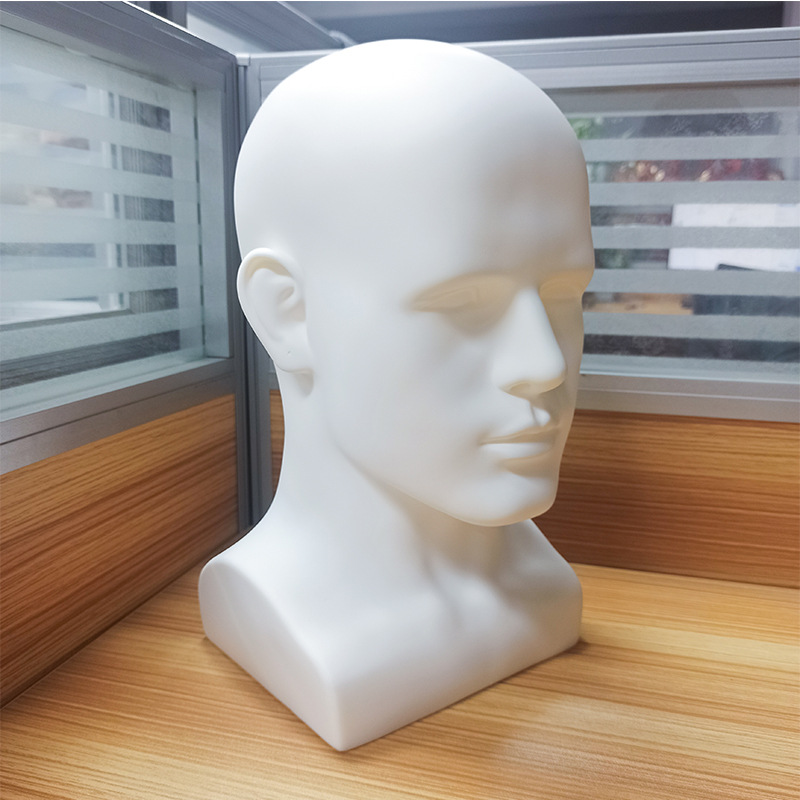 Picture of Wig Model Head Display Hat VR Glasses Men's Dummy Head Shopping Mall Shelf Swimming Goggles Display Model Head Model