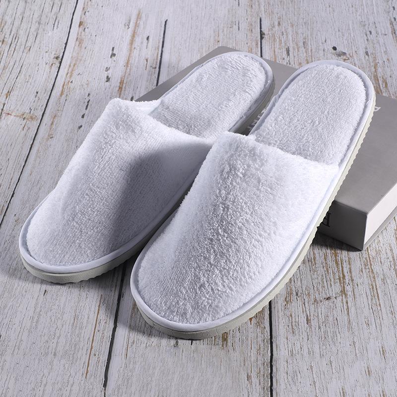 Picture of Hotel Slippers, Guesthouse and B&B Disposable Cotton Slippers, Winter Travel Home Hospitality, Thickeneded Non-Slip Logo Wholesale