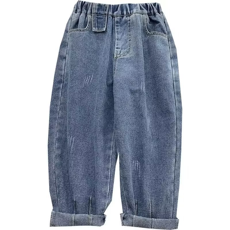 Picture of Boys' pants spring 2024 New trousers autumn middle and big children boys' children's clothing autumn clothes children's jeans fashion