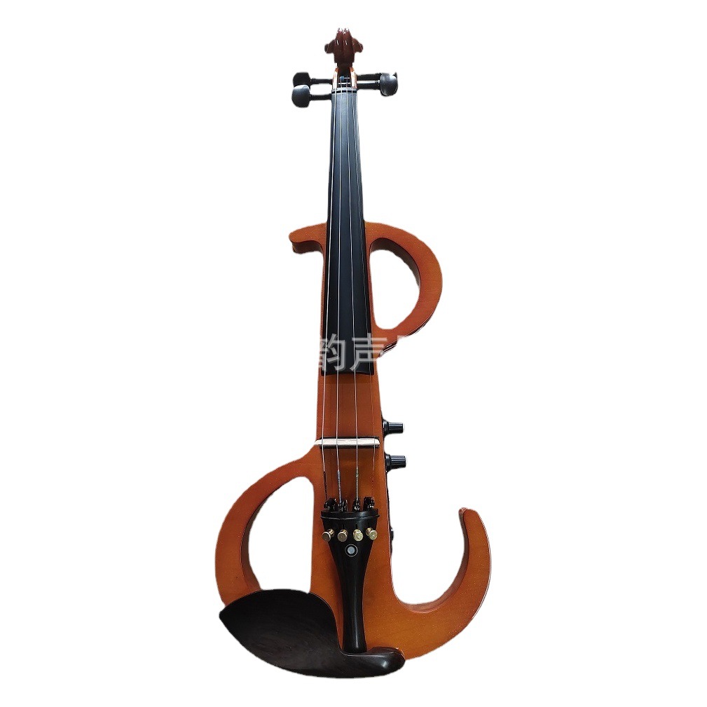 Black Electronic Violin Beginners Playing Electroacoustic Violin Instruments