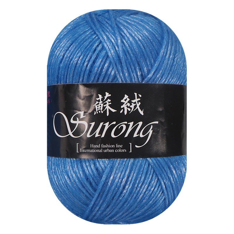 Su velvet long-staple cotton wool group fancy hand-knitted diy crochet knitted scarf coat bar Knitting Factory wholesale