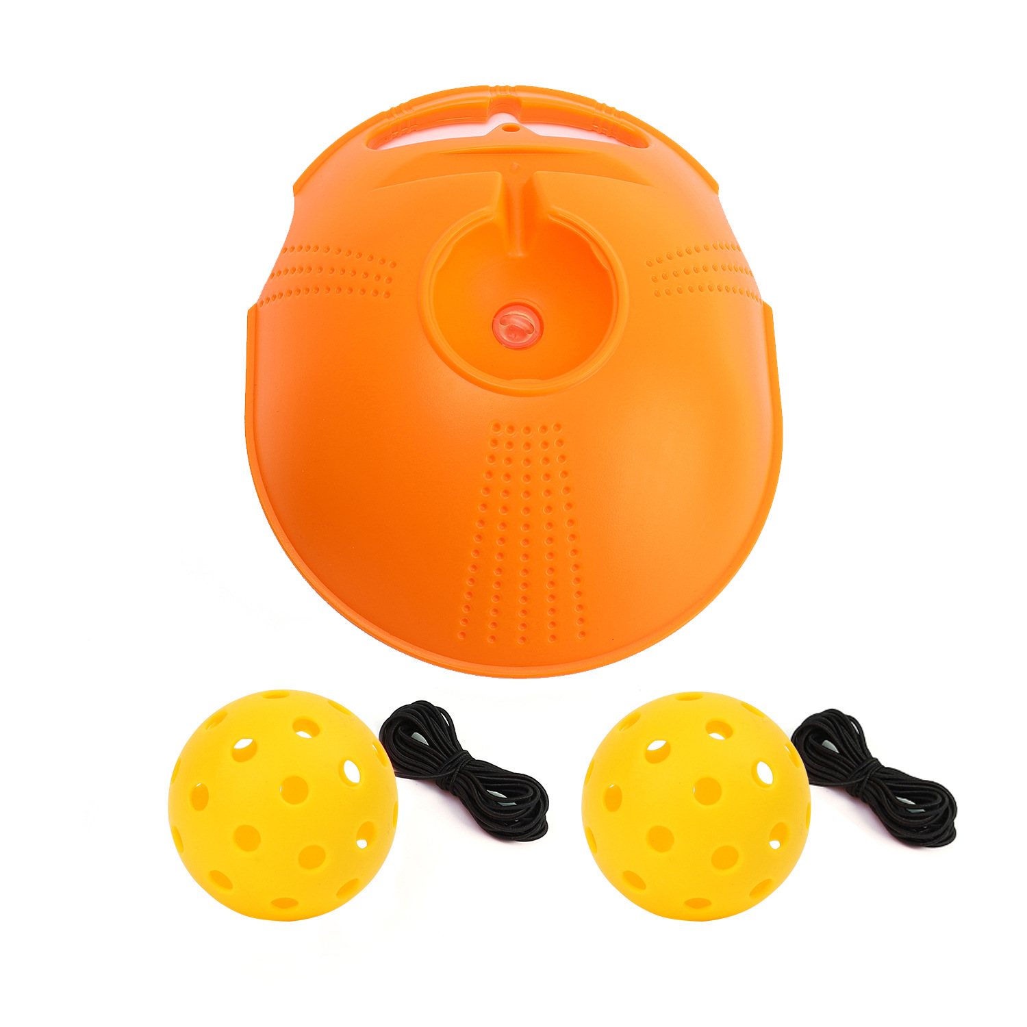 Picture of Pick ball trainer training base 40 holes high elastic plastic hole ball beginners practice Pickleball