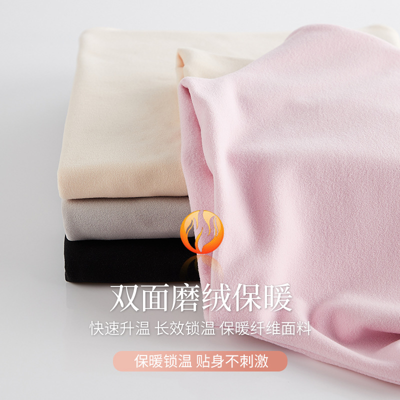 Picture of De velvet half turtleneck bottoming shirt for women autumn and winter New thickened warm inner wear long sleeve T-shirt tight top