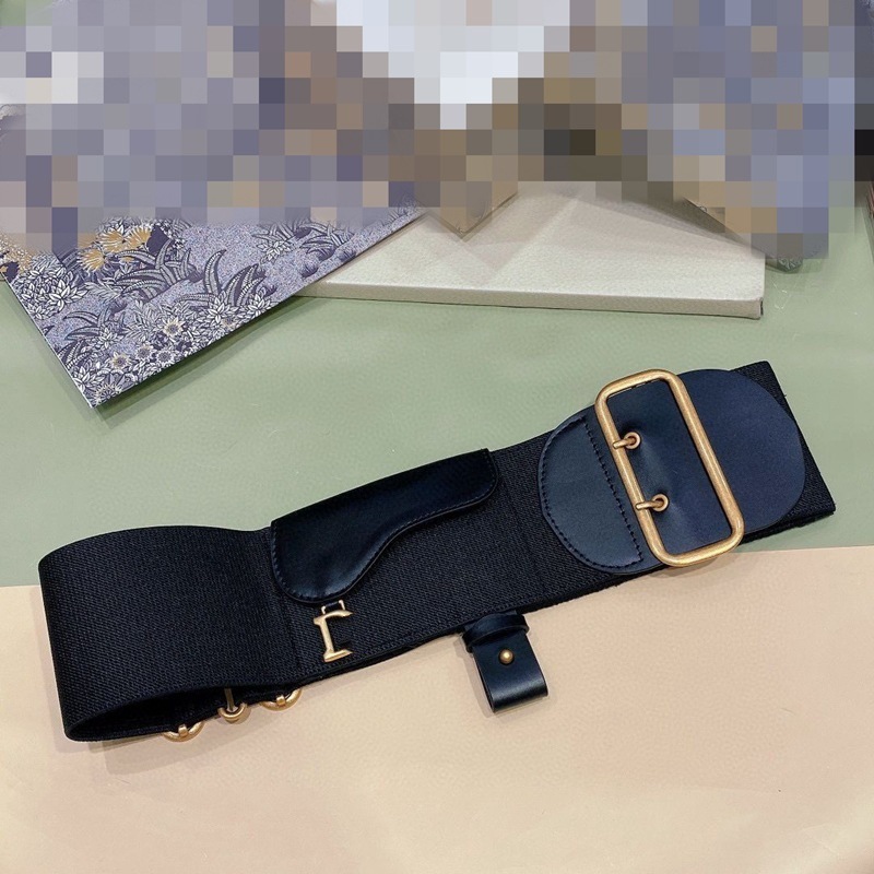 D-Shaped Buckle Belt Decorated with Genuine Leather Wide Girdle with Skirt Cowhide Belt for Women 2025 New Women's Fashion Suit