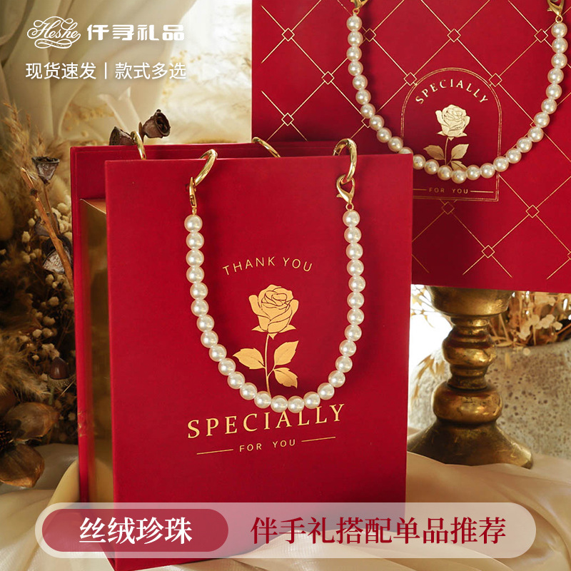 Find Creative Accompanying Gift Empty Box Wedding Portable Red Accompanying Gift Candy Box Hollow Vintage Packaging Box