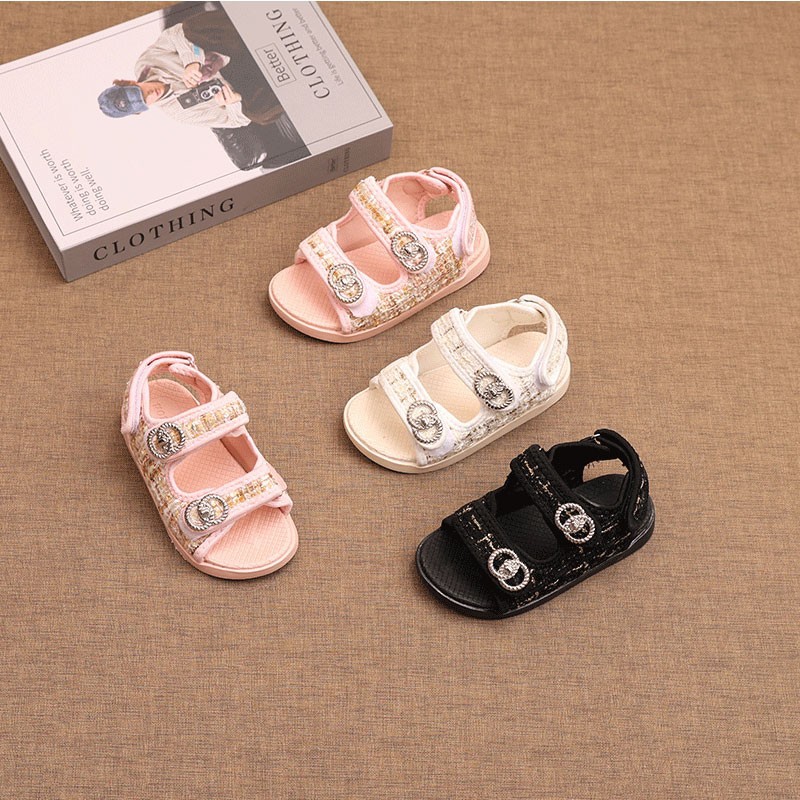 Children's Sandals 2025 New Summer Non-slip Baby Sandals Girls Children's Soft Sole Fashion All-match Sandals Beach