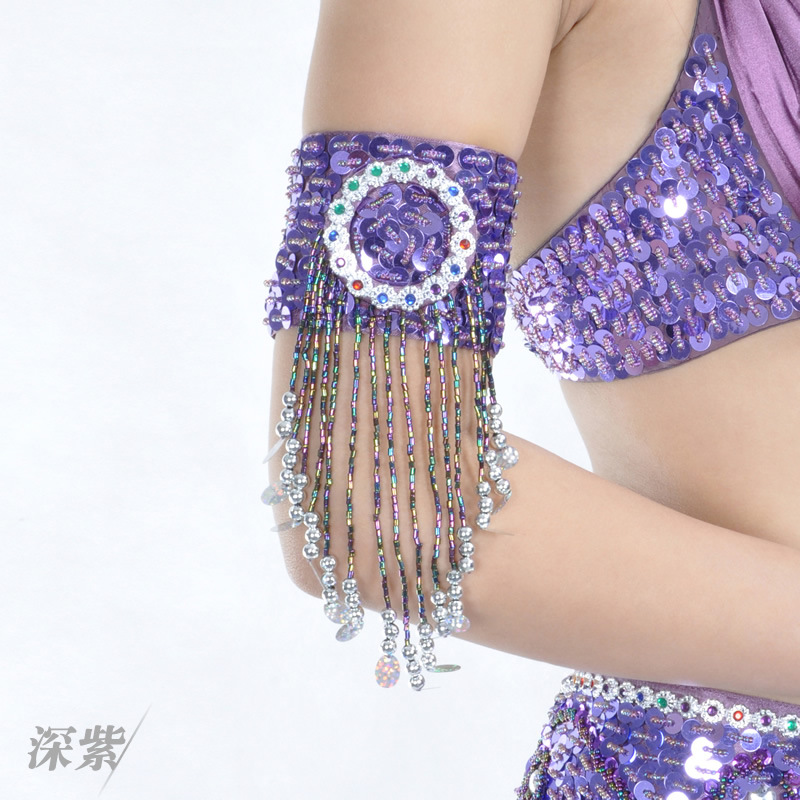 Picture of 823# bracelet belly dance jewelry performance suit jewelry handmade beaded tassel bracelet factory outlet