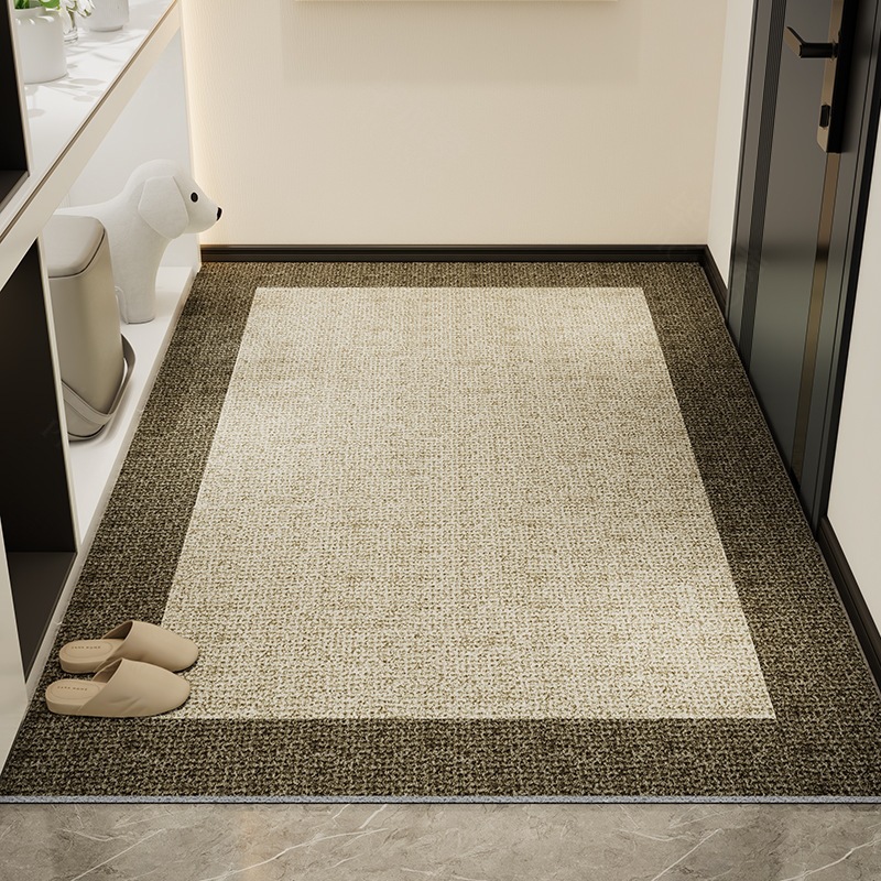 Picture of Light Luxury High-end Door Floor Mat Dirt-resistant Wear-resistant Anti-slip Mat Household Tailable Mud Scraping Silk Ring Floor Mat