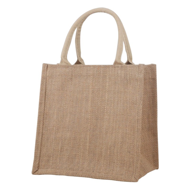 Factory spot jute bags wholesale cotton and linen handbags can be hand-painted gifts vintage linen bags can be printed LOGO