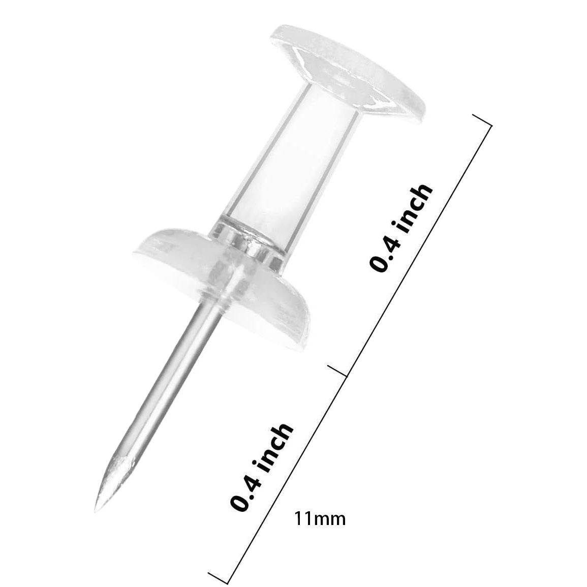 Amazon Transparent I-Shaped Nails Boxed 100 Pieces/Box Painting Nails Wooden Board Nails Office Message Fixed Nails