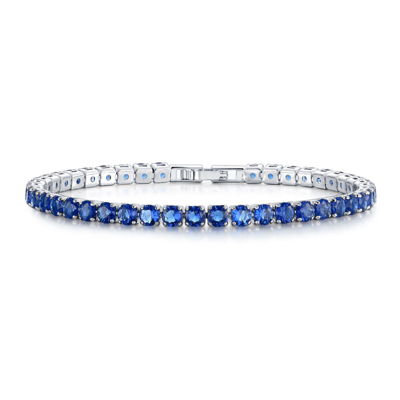 Picture of 4.0mm zircon tennis bracelet for men and women fashion simple bracelet jewelry ins cross-border factory wholesale